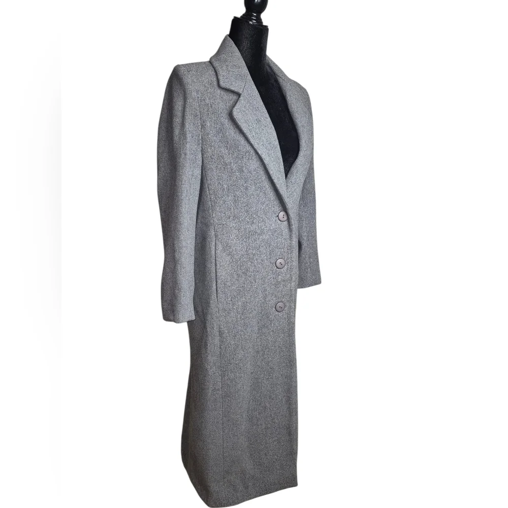 Vintage Women's Continental 100% Wool Trench Coat Jacket. Union Made In The USA. - Picture 2 of 11